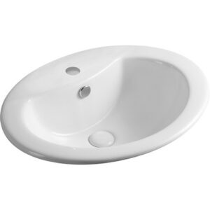 Lavabo sopra - piano con foro rubinetto 56x46cm - LS66