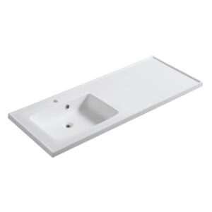 Lavabo a consolle mobile bagno 80x45cm vasca a sinistra - Lc24