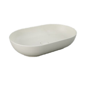 Lavabo d'appoggio ovale cappuccino opaco - Feeling