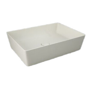 Lavabo d'appoggio rettangolare cappuccino opaco - Feeling