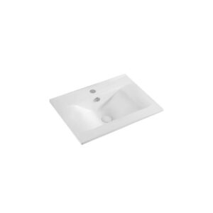 Lavabo sopra - piano con foro rubinetto 62x46cm - LS67