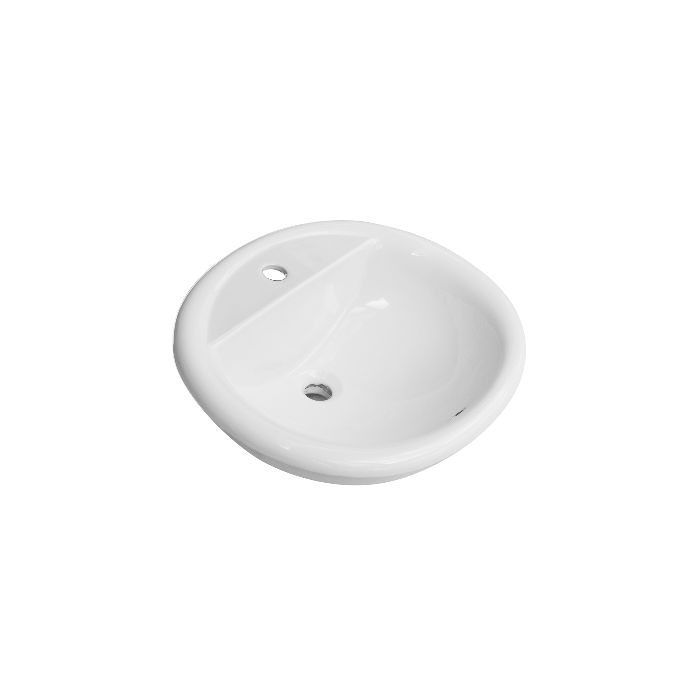 Lavabo sopra - piano con foro rubinetto 57x49cm - LS65
